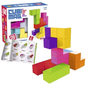 Casse-tête pour enfants - Cubimag - Ludilo - Age 6+ - 138 défis - 7 pièces - Joueur unique - Jeu magnétique