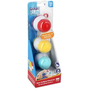 Taldec Mes 1ers feutres de dessin Gribou'feutres Infinifun Bleu Jaune et Rouge