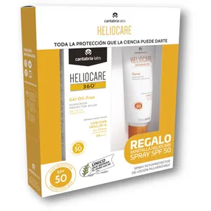 Cantabria Labs Heliocare 360 Pack Gel Oil Free Spf50 50ml + Advanced Spray Spf50 75ml