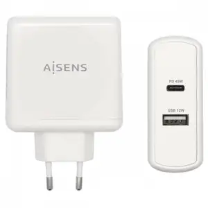 Comparateur de prix : Aisens ASCH-2PD45A-W Chargeur mural USB 2.0/USB-C 57W Blanc