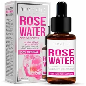 Comparateur de prix : Biovene Rose Water Pure And Natural multi-purpose home remedy 30 ml