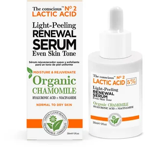 Comparateur de prix : The Conscious Lactic Acid light peeling renewal serum organic chamomile 30 ml