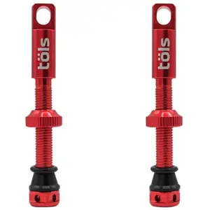 Comparateur de prix : Tols Valves Tubeless Töls Aluminium Presta 44 mm rouge clair