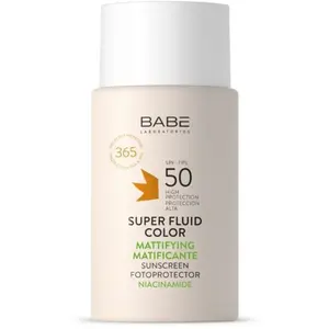 Babé Super Fluid Color Mattifying Sunscreen SPF 50 | 50 ml pas cher