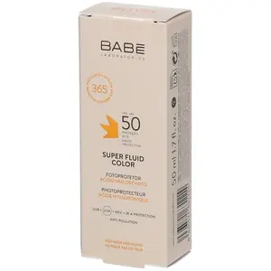 Comparateur de prix : LABORATORIOS BABE Photoprotecteur couleur super fluide SPF50 50 ml de crème