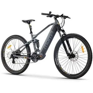 MOMABIKES Vtt electrique tout suspendu moma e mtb 29 shimano altus 8v gris pas cher