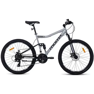 Momabikes Vélo VTT ROCK 26 FS, SHIMANO 21v, Freins a disques & Full Suspension
