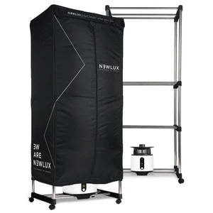 NEWLUX Séchoir à linge électrique mobile secadry v150 noir  noir pas cher