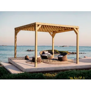 Comparateur de prix : Pergola en bois Toulouse avec toit semi-ouvert 600 x 300 cm Maderland