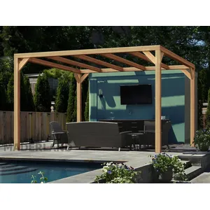 Comparateur de prix : Maderland Pergola en bois autoportante - modèle SANTANDER - 600 x 400 cm