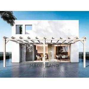 Comparateur de prix : Maderland Pergola en bois adossée - modèle SEVILLA - 600 x 400 cm