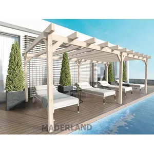 Comparateur de prix : Abri de voiture et pergola en bois lamellé Lugo ( Maderland