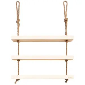 Hannun Etagère suspendue en bois de couleur nordique 70 cm pas cher