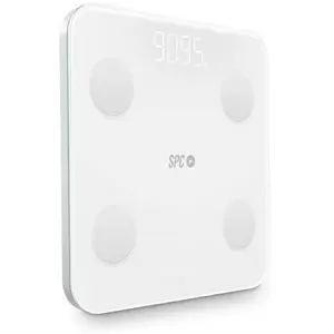 Comparateur de prix : SPC Balance Numérique de Salle de Bain ATENEA FIT 3 Blanc Verre trempé Piles x 3