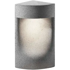 Comparateur de prix : Bover MOAI-Borne d'extérieur LED béton H35cm