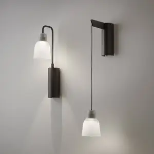 Bover Drip A/02 Applique murale LED, noir/blanc mat pas cher