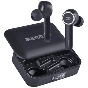 Avenzo AV-TW5007B - Écouteurs sans fil avec micro - intra-auriculaire - Bluetooth - noir pas cher