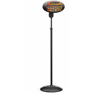 Purline Pureline Chauffage halogène 2000W sur pied hauteur réglable, pour intérieure ou extérieure pas cher