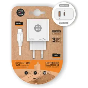 Comparateur de prix : Chargeur mural Tech One Tech gan pd tec2273 / 1 x USB type-c / 1 x USB / 65 W