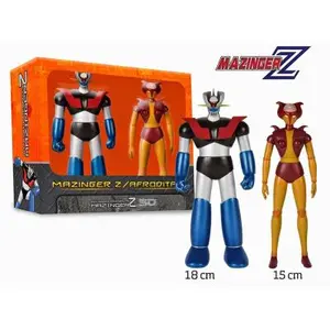 SD Toys Mazinger Z - Pack 2 Figurines Mazinger Z & Afrodita A 15 - 18 Cm