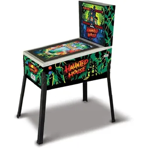 Magnetic Land Flipper numérique avec écran LCD 24 sur pied - 12 jeux inclus - 4 joueurs - Nudge (Secousse) et Tilt - Type borne d'arcade pas cher