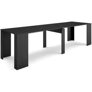 Comparateur de prix : Table console extensible - SKRAUT HOME - RF2657 - 14 personnes - Noir