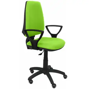 Piqueras y Crespo Elche CP Bali Chaise Vert Pistache Bras Fixes Roues Parquet pas cher