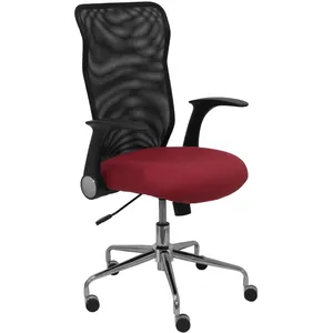 Comparateur de prix : piqueras-y-crespo Chaise Minaya Dossier En Maille Noire Siège Bali Marron