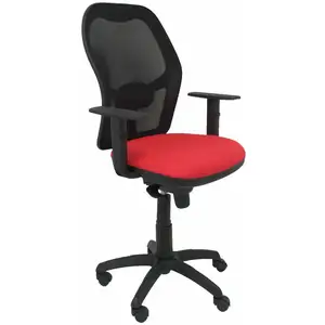Comparateur de prix : Piqueras y Crespo Chaise Jorquera siège en filet noir bali rouge