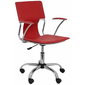 Piqueras Y Crespo - Chaise de Bureau Bogarra p&c 214RJ Rouge pas cher