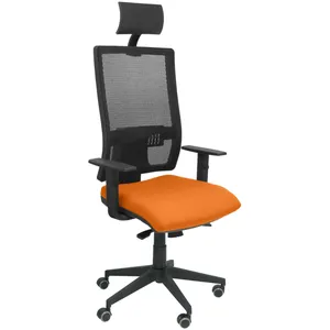 Piqueras Y Crespo (PIQU7) Chaise de bureau avec appui-tête Horna Bali P&C Bali308 Orange  pas cher