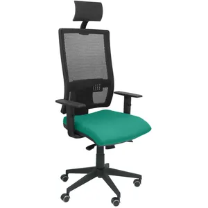 Piqueras Y Crespo (PIQU7) Chaise de bureau avec appui-tête Horna Bali P&C Bali456 Green émeraude  pas cher