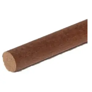 Disarmodel Baguettes rondes en bois x 4 : Noyer Ø 3 x 1000 mm
