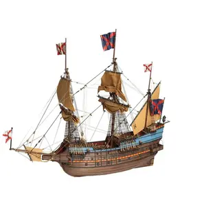 Maquette bateau en bois - San Luis - Échelle 1/72 - Longueur 720mm - Hauteur 580mm