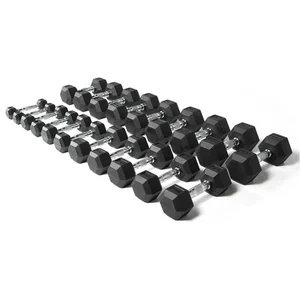 Olive Kit D´haltères Hexagonales En Caoutchouc 1 à Paires 10kg