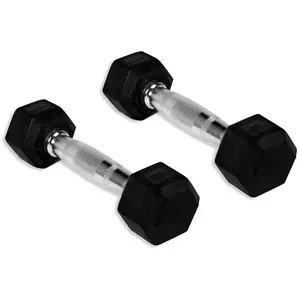 Haltère hexagonale O'live Fitness Noir 1 kg MAG7757428 pas cher