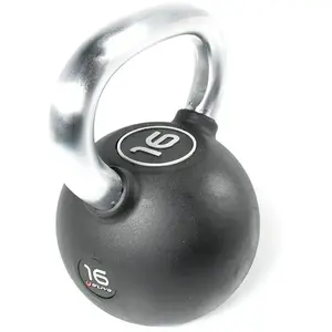 Olive Kettlebell en caoutchouc O'LIVE 16 kg noir gris pas cher