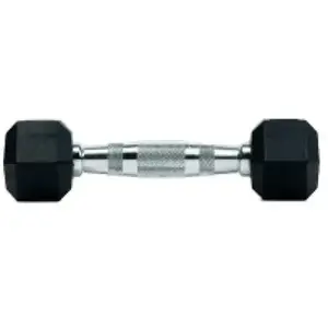 Bodytone Halteres hexagonales en caoutchouc 1 kg pas cher