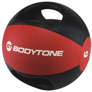 Ballon médicinal avec poignée Bodytone 6 kg rouge noir