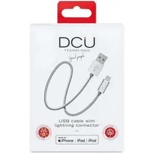 Dcu Tecnologic Connexion Usb-mfi Iphone 5/6/7/8/x/xr/xs Aluminium 1m pas cher