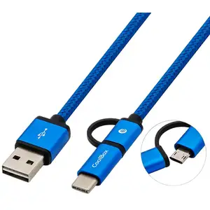 Câble USB vers Micro USB et USB C CoolBox COO-CAB-U2MC pas cher