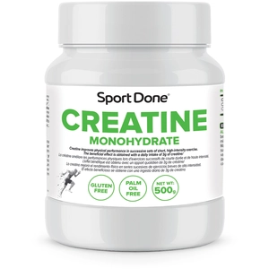 CREATINE MONOHYDRATE Powder 500g SportDone - Gluten Free - Palm Oil Free pas cher