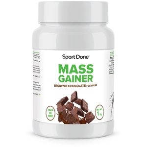 Mass Gainer à base de protéines et d'hydrates de carbone goût de Brownie 1kg SportDone