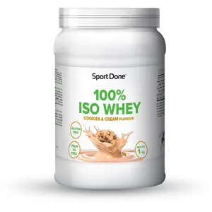Comparateur de prix : Sportdone Isolat De Protéine De Lactosérum 100% Biscuits&crème 1000g One Size