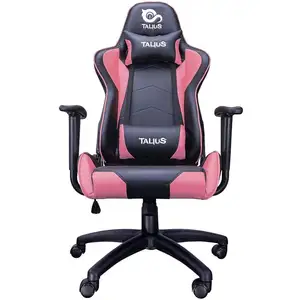 TALIUS, TECH 4 U Talius Gecko V2 Chaise de Gaming avec Bras Fixes Noir Rose, Plastique