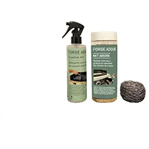 Comparateur de prix : FORGE ADOUR Kit : Boule Inox, Plancha net et Net absorb KITDENETTOYAGEABSORB
