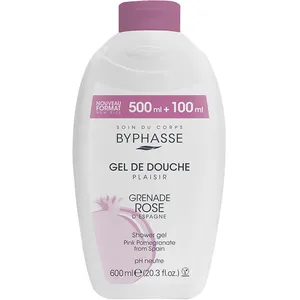 Comparateur de prix : Byphasse Plaisir Gel Douche grenade rose 600 ml