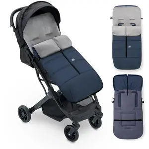 Interbaby 10024-10 Sacs pour pieds imperméables pour poussette - Modèle : universel bleu foncé, bleu, 0,88 kg pas cher