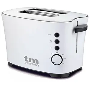 TMELECTRON Grille-Pain Électronique TM 2 Tranches 850W Blanc pas cher