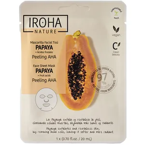 Comparateur de prix : IROHA NATURE Papaya Peeling Masque facial en tissu Aha 1 u